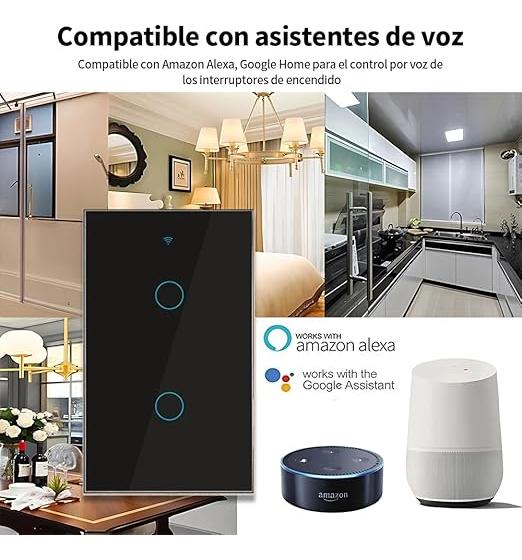 Tecla Smart Tactil Wifi Inteligente 3 Luz Alexa Siri Google. — imagen 7