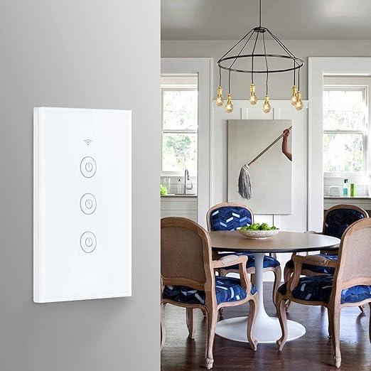 Tecla Smart Tactil Wifi Inteligente 3 Luz Alexa Siri Google. — imagen 2