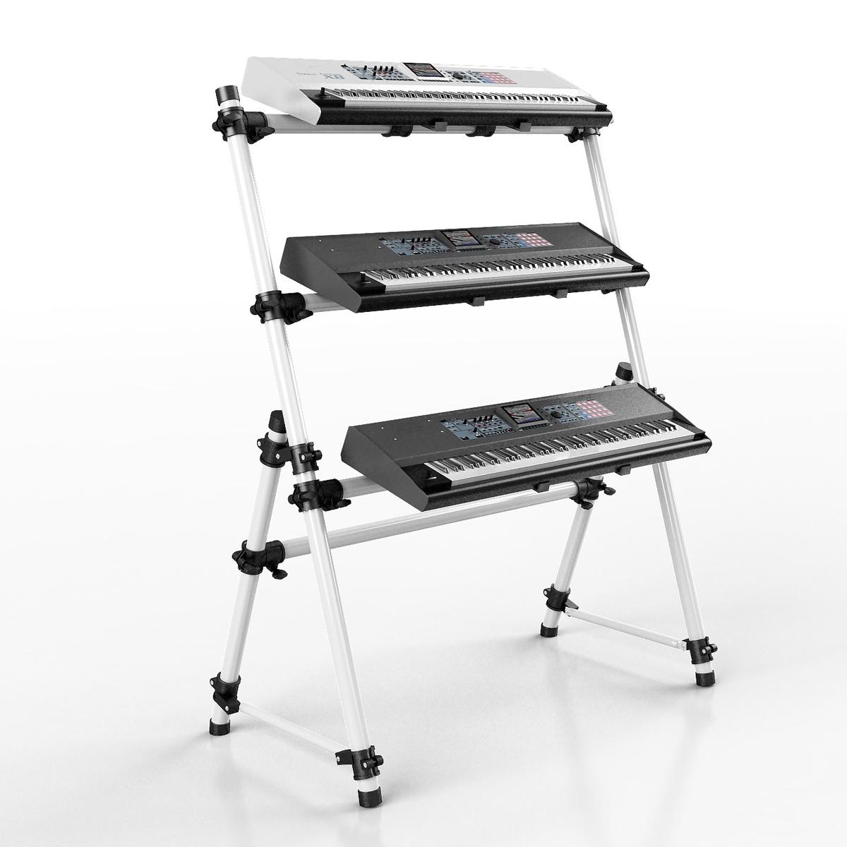 Soporte de teclado para 3 teclados Rackear modelo RT3 — imagen 1