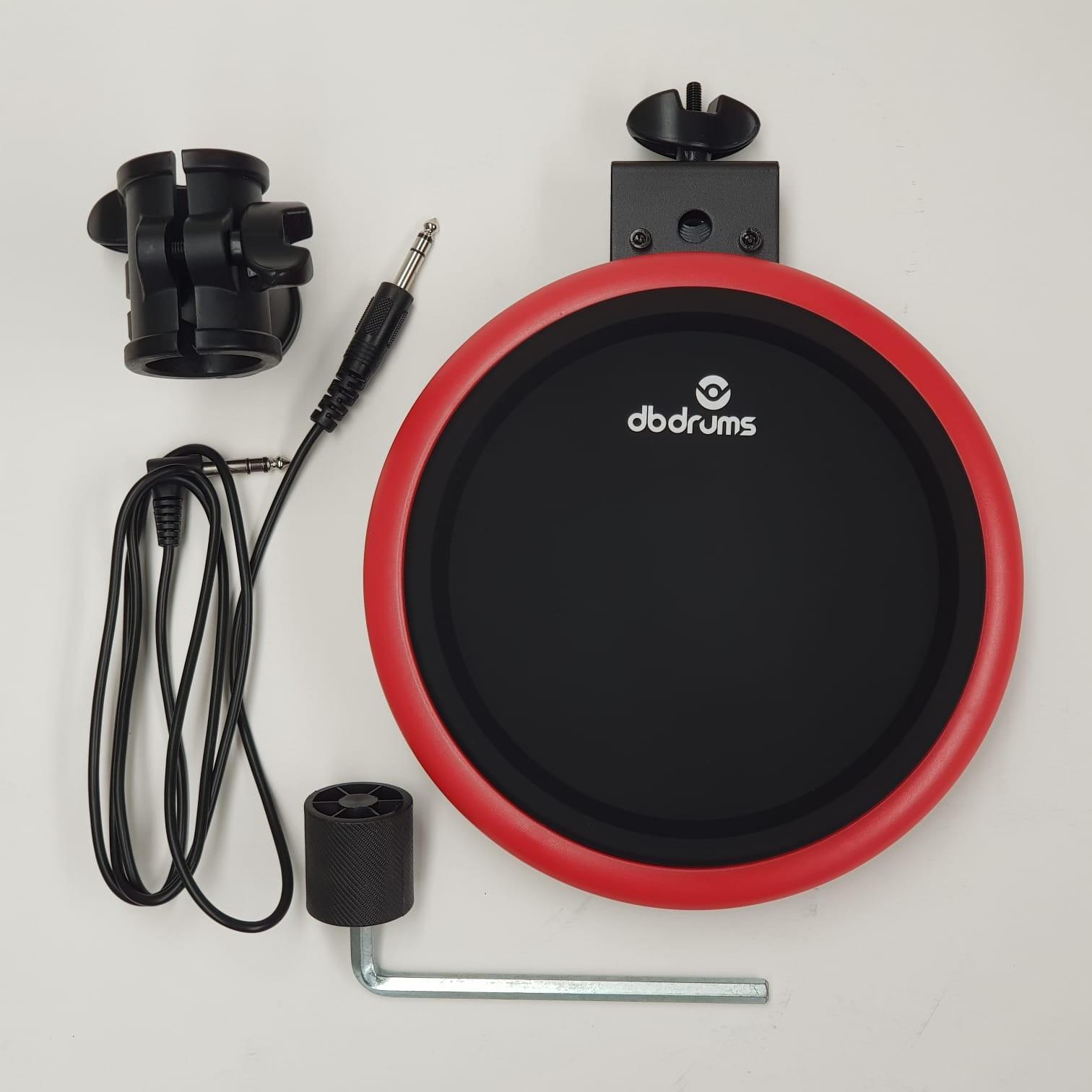 Combo Pad Goma Bateria 8 doble zona + Clamp + Holder + Cable — imagen 1
